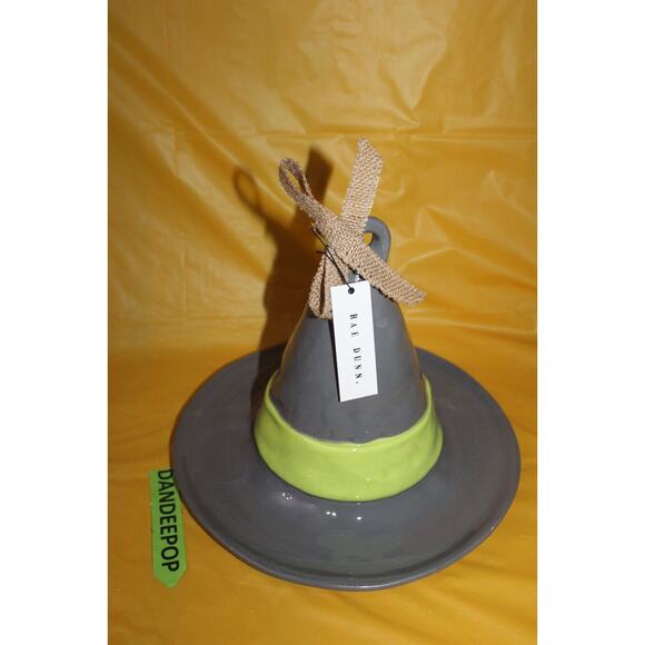 Rae Dunn Tonight We Fly Large Witch Hat Ceramic Birdhouse Feeder Halloween - Picture 6 of 10